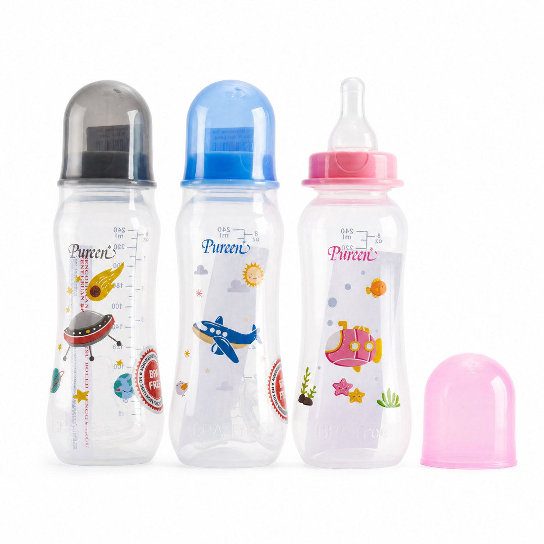 Pureen feeding bottles