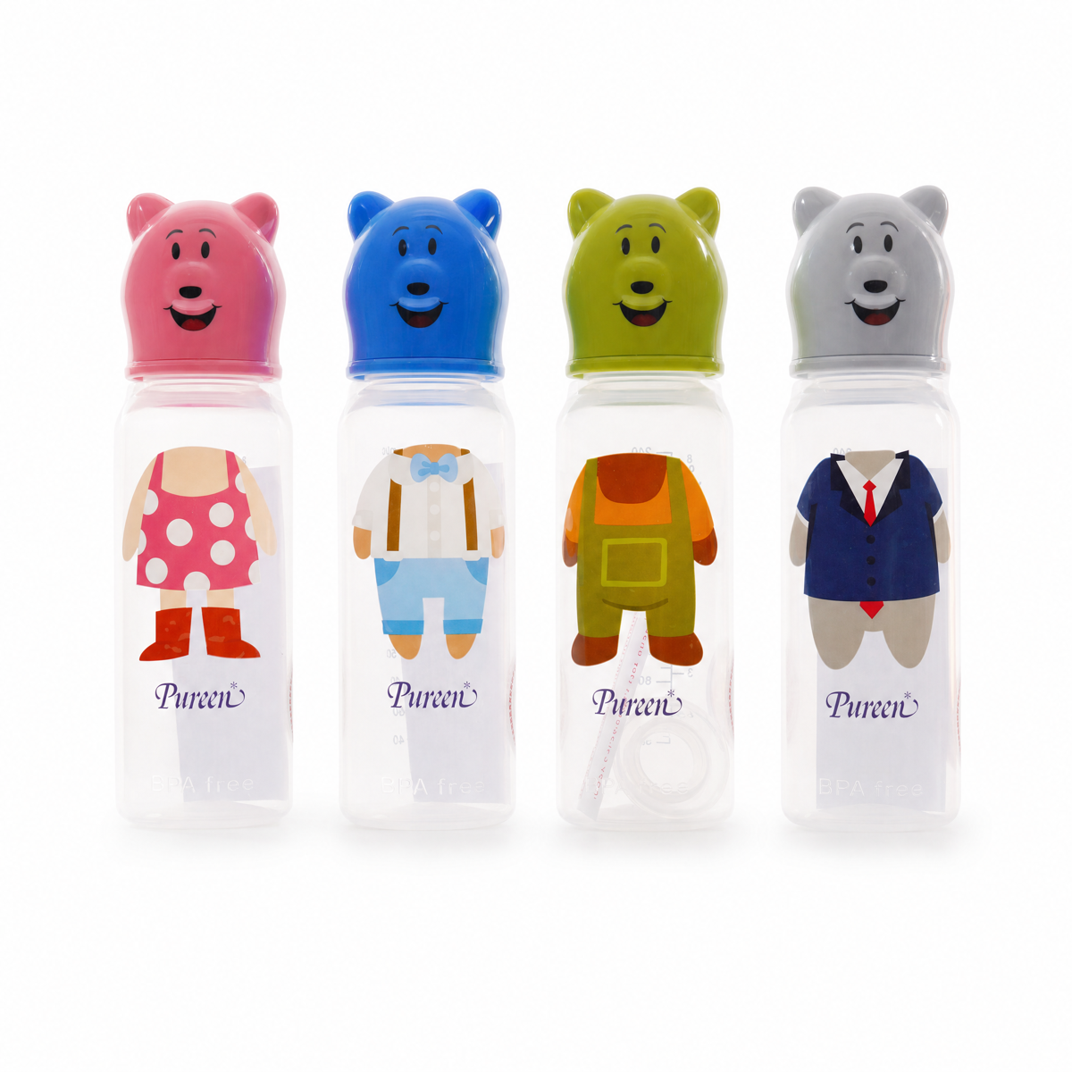 Pureen Dress-Up Character Bottle