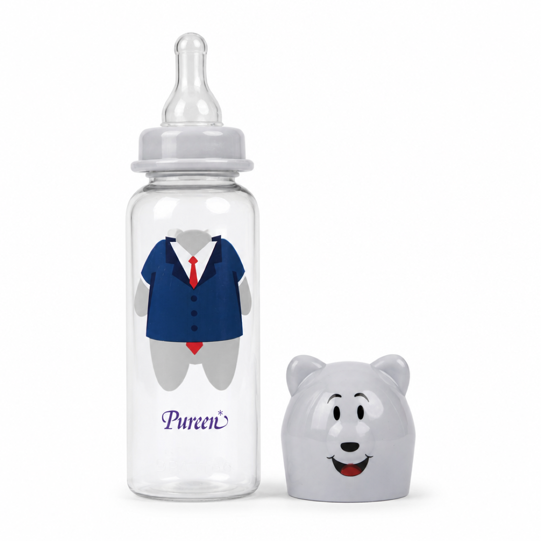 Pureen Dress-Up Character Bottle โ Dapper Bear
