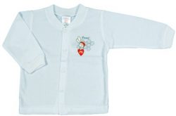 CVC Single Jersey Long Sleeves Front Open Vest