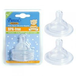 Premium Wide Neck Silicone Nipples 2pcs (BPAFN-1)